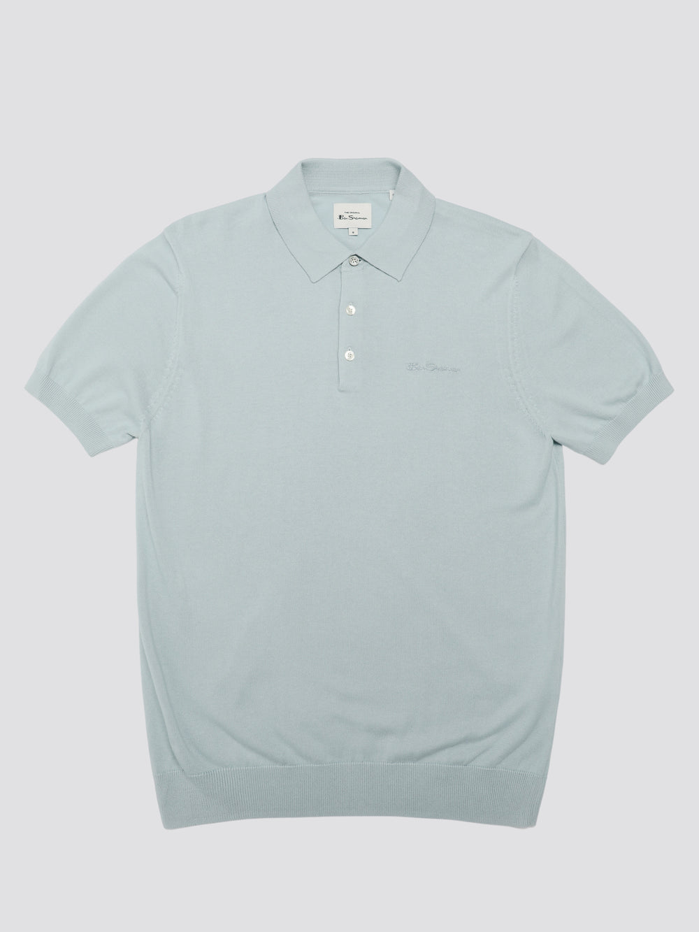 Knitwear Ben Sherman Signature Short Sleeve Polo Bleu | PRH-00319549